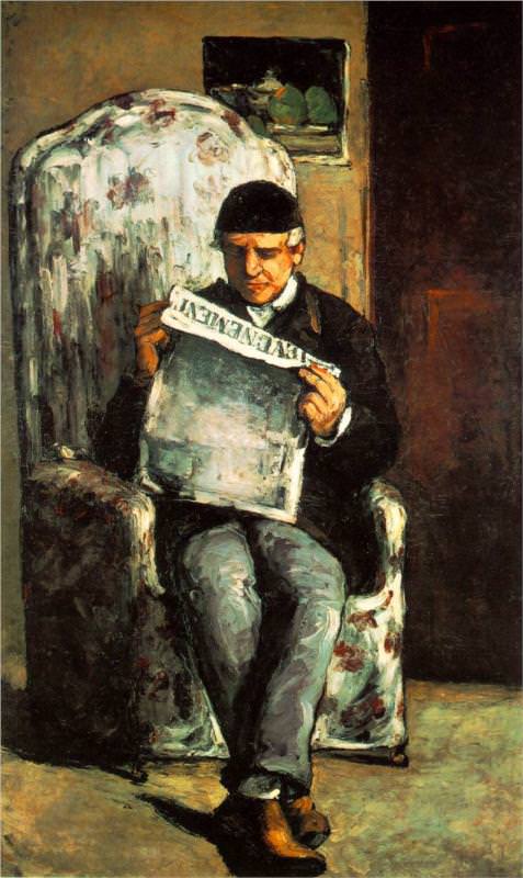 the-artist-father-reading-his-newspaper