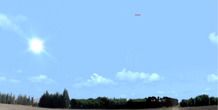 venüs gökyüzünde